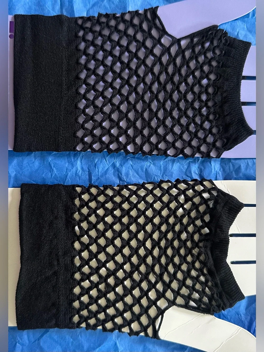 NWOT Black Fingerless Gloves